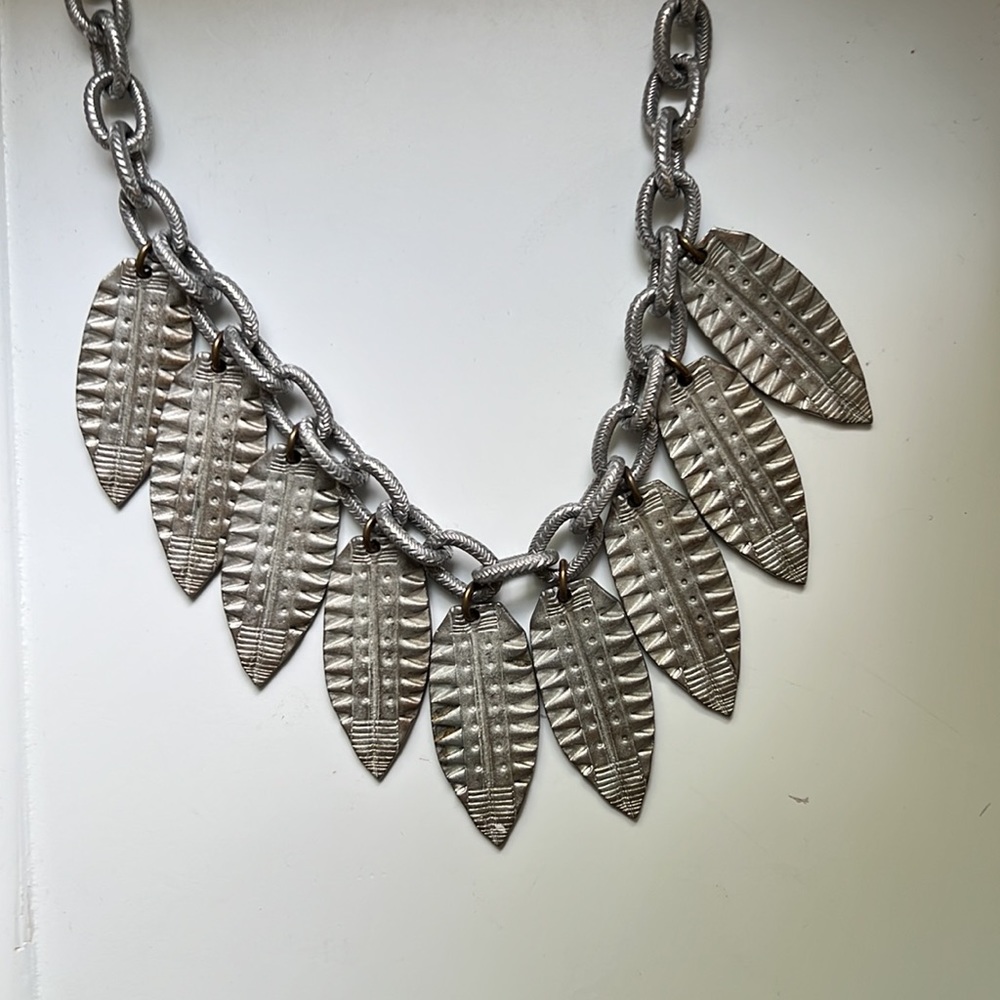 We Dream In Colour Statement Pewter silver style necklace